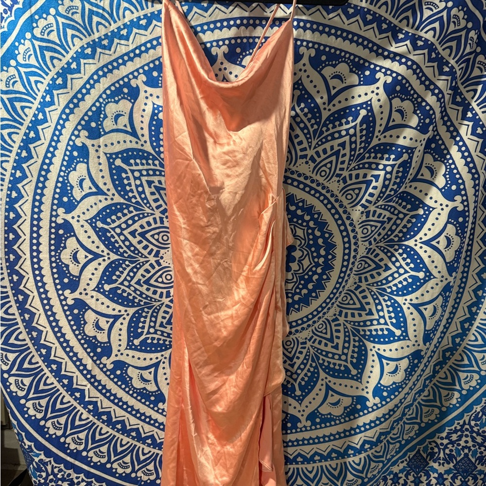 Elliatt Coral Satin Dress